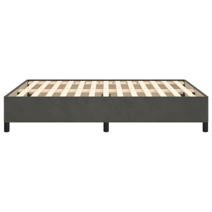 Giroletto senza Materasso Grigio Scuro 140x190 cm Velluto | homemem39
