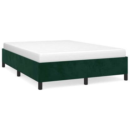 Giroletto senza Materasso Verde Scuro 140x190 cm in Velluto
