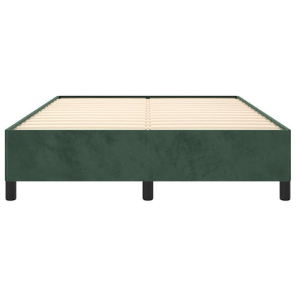 Giroletto senza Materasso Verde Scuro 140x190 cm in Velluto - homemem39