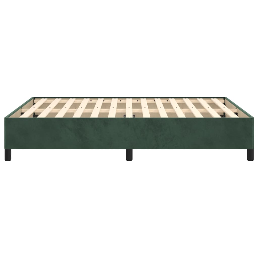 Giroletto senza Materasso Verde Scuro 140x190 cm in Velluto - homemem39
