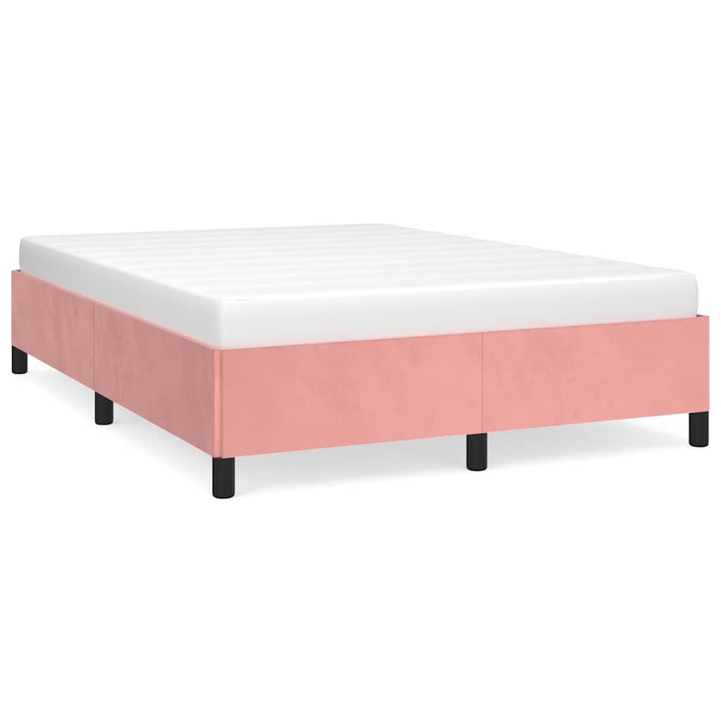 Giroletto senza Materasso Rosa 140x190 cm in Velluto