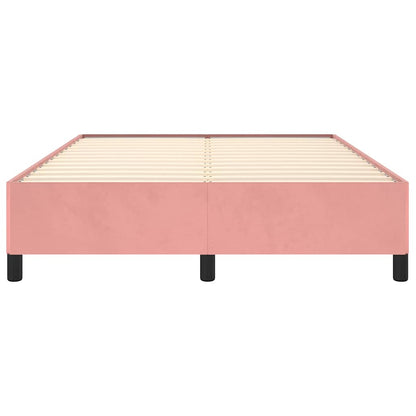 Giroletto senza Materasso Rosa 140x190 cm in Velluto