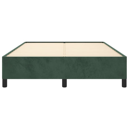Giroletto senza Materasso Verde Scuro 140x200 cm in Velluto - homemem39