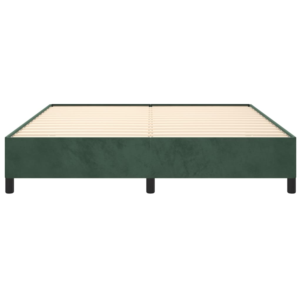 Giroletto senza Materasso Verde Scuro 180x200 cm in Velluto - homemem39