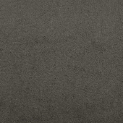 Giroletto senza Materasso Grigio Scuro 200x200 cm Velluto