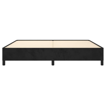 Giroletto senza Materasso Nero 200x200 cm in Velluto | homemem39