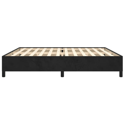 Giroletto senza Materasso Nero 200x200 cm in Velluto | homemem39