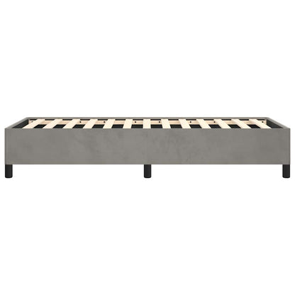 Struttura letto senza Materasso Grigio Chiaro 100x190 cm singolo Velluto | homemem39