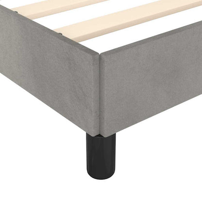 Struttura letto senza Materasso Grigio Chiaro 100x190 cm singolo Velluto | homemem39