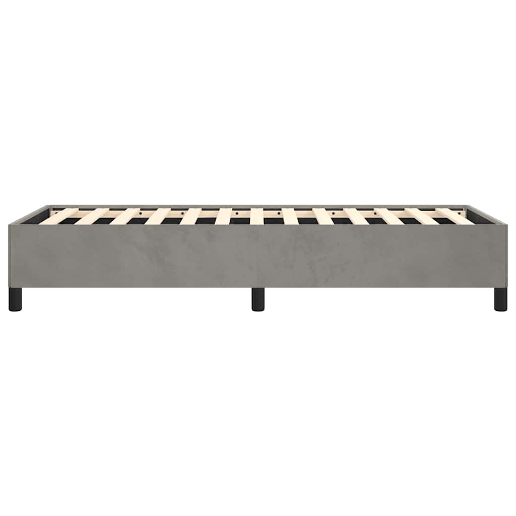Struttura letto senza Materasso Grigio Chiaro 100x203 cm singolo XL Velluto | homemem39
