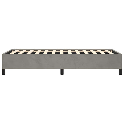 Struttura letto senza Materasso Grigio Chiaro 100x203 cm singolo XL Velluto | homemem39