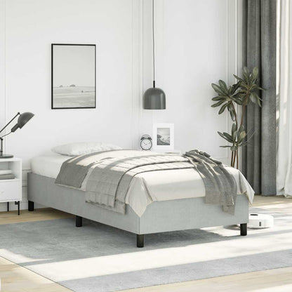 Struttura letto senza Materasso Grigio Chiaro 100x203 cm singolo XL Velluto | homemem39