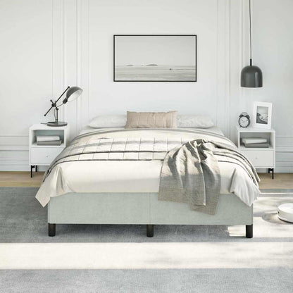Struttura letto senza Materasso Grigio Chiaro 137x190 cm Velluto integrale | homemem39