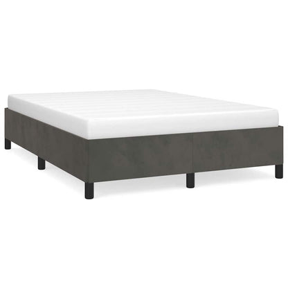 Struttura letto senza Materasso Grigio Scuro 137x190 cm Velluto | homemem39