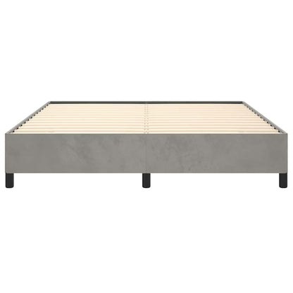 Struttura letto senza Materasso Grigio Chiaro 152x203 cm matrimoniale Velluto | homemem39