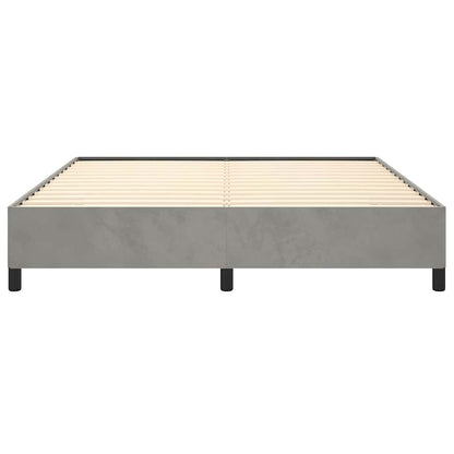Struttura letto senza Materasso Grigio Chiaro 193x203 cm matrimoniale Velluto | homemem39