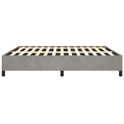 Struttura letto senza Materasso Grigio Chiaro 193x203 cm matrimoniale Velluto | homemem39