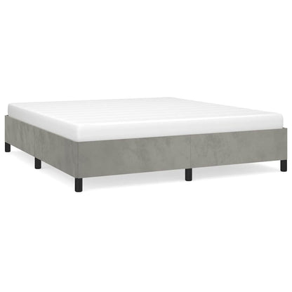 Struttura letto senza Materasso Grigio Chiaro California King Velluto | homemem39