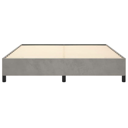 Struttura letto senza Materasso Grigio Chiaro California King Velluto | homemem39
