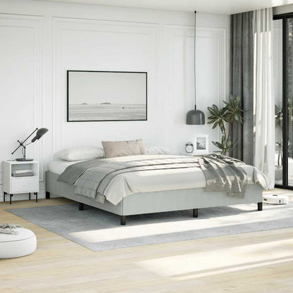 Struttura letto senza Materasso Grigio Chiaro California King Velluto | homemem39
