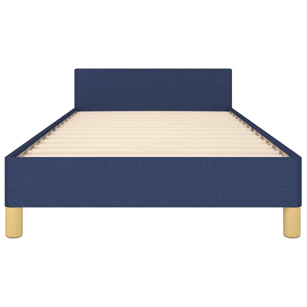 Giroletto con Testiera senza Materasso Blu 80x200 cm Tessuto | homemem39