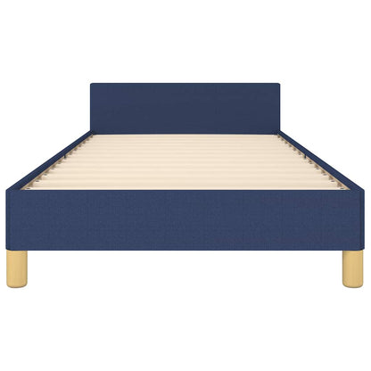 Giroletto con Testiera senza Materasso Blu 80x200 cm Tessuto | homemem39