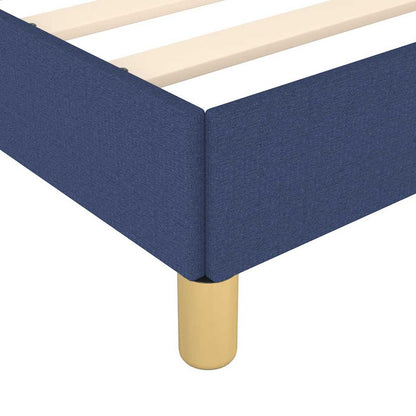 Giroletto con Testiera senza Materasso Blu 80x200 cm Tessuto | homemem39