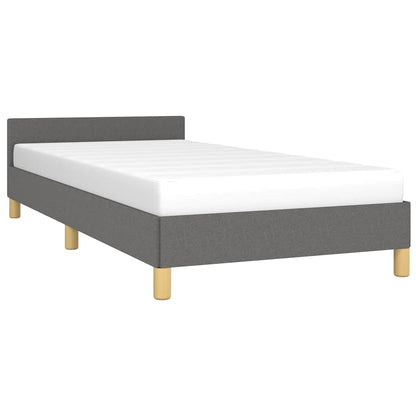Giroletto senza Materasso Grigio Scuro 90x200 cm Tessuto