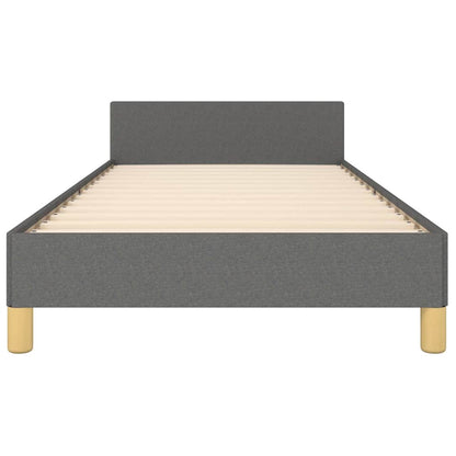 Giroletto senza Materasso Grigio Scuro 90x200 cm Tessuto
