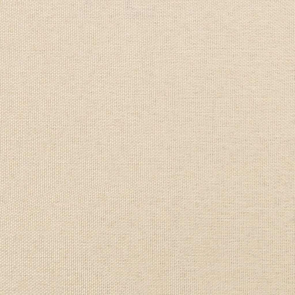 Giroletto con Testiera senza Materasso Crema 90x200 cm Tessuto - homemem39