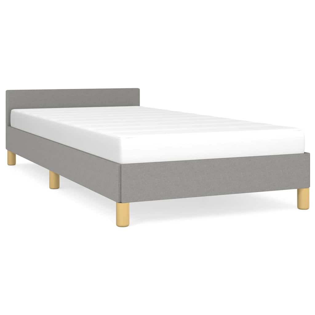 Giroletto senza Materasso Grigio Chiaro 100x200 cm Tessuto
