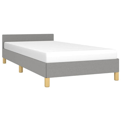 Giroletto senza Materasso Grigio Chiaro 100x200 cm Tessuto