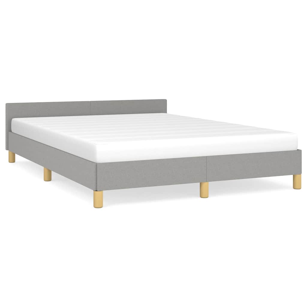 Giroletto senza Materasso Grigio Chiaro 140x190 cm Tessuto