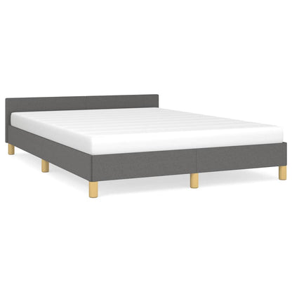 Giroletto senza Materasso Grigio Scuro 140x190 cm Tessuto | homemem39
