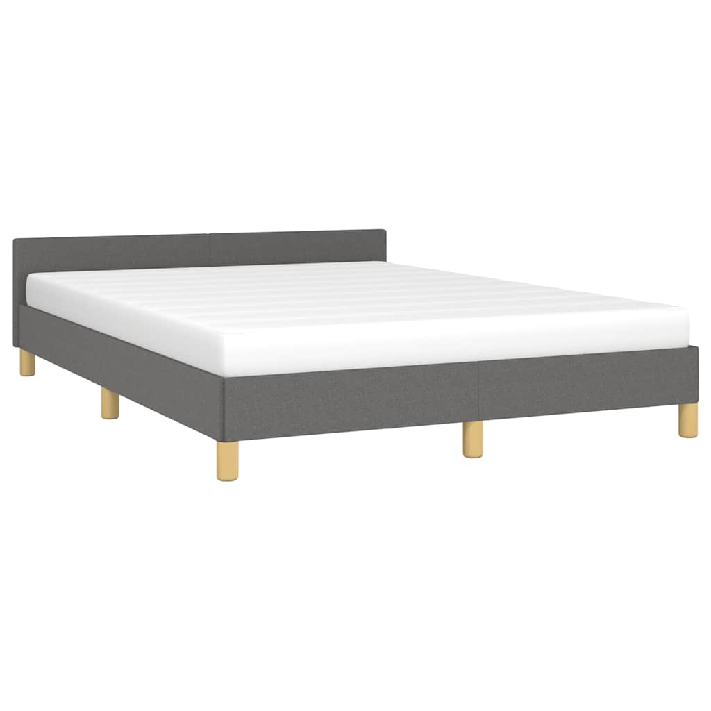 Giroletto senza Materasso Grigio Scuro 140x190 cm Tessuto | homemem39