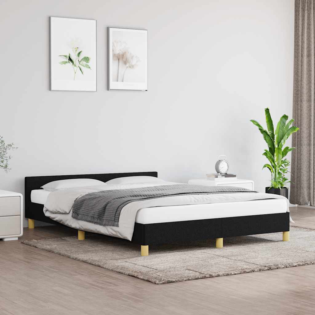 Giroletto senza Materasso Nero 140x190 cm in Tessuto | homemem39