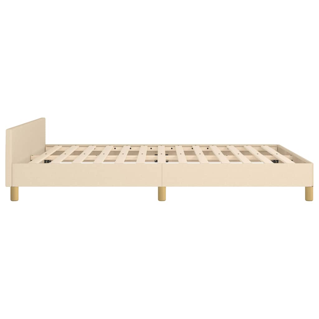 Giroletto senza Materasso Crema 140x190 cm in Tessuto | homemem39