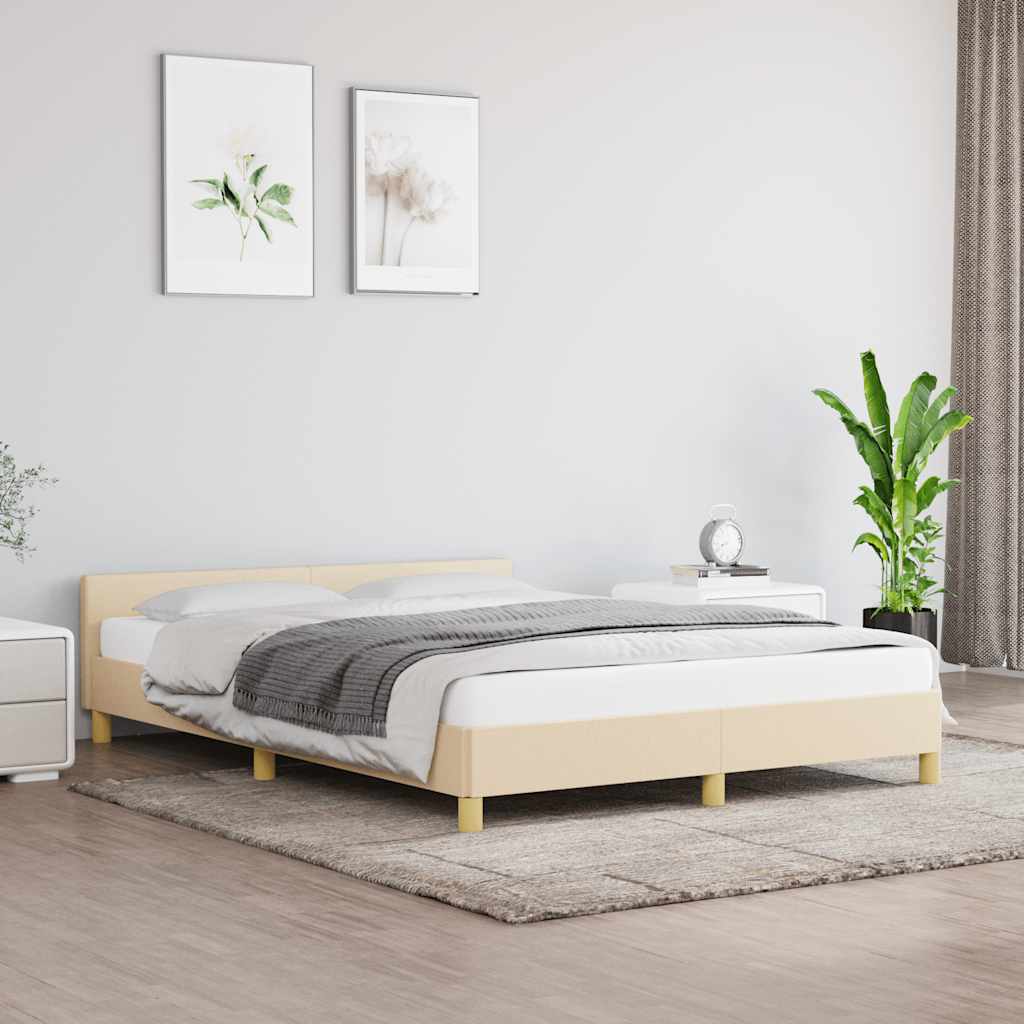 Giroletto senza Materasso Crema 140x190 cm in Tessuto | homemem39