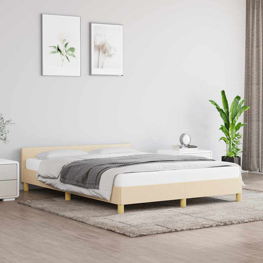Giroletto senza Materasso Crema 140x190 cm in Tessuto | homemem39