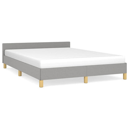 Giroletto senza Materasso Grigio Chiaro 140x200 cm Tessuto | homemem39