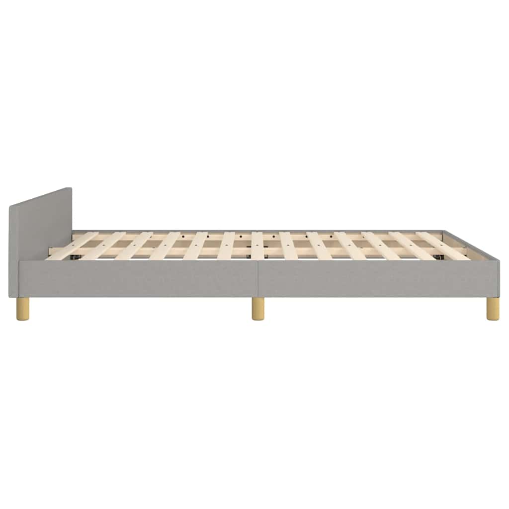 Giroletto senza Materasso Grigio Chiaro 140x200 cm Tessuto | homemem39