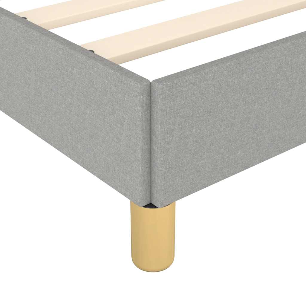 Giroletto senza Materasso Grigio Chiaro 140x200 cm Tessuto | homemem39