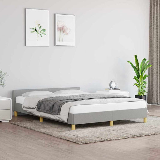 Giroletto senza Materasso Grigio Chiaro 140x200 cm Tessuto | homemem39