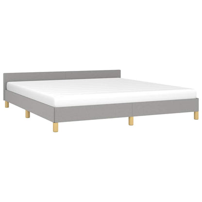 Giroletto senza Materasso Grigio Chiaro 160x200 cm Tessuto