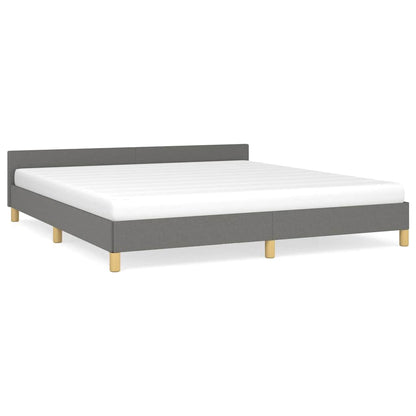 Giroletto senza Materasso Grigio Scuro 160x200 cm Tessuto