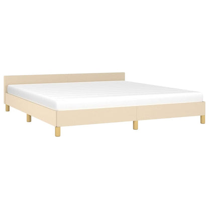 Giroletto senza Materasso Crema 160x200 cm in Tessuto
