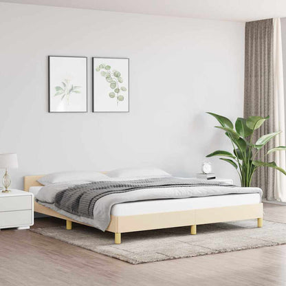 Giroletto senza Materasso Crema 160x200 cm in Tessuto