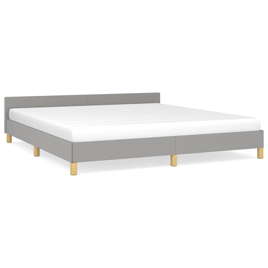 Giroletto senza Materasso Grigio Chiaro 180x200 cm Tessuto