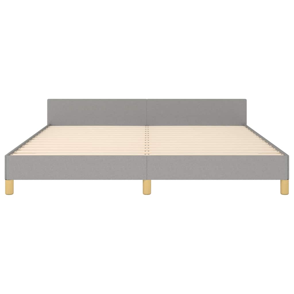 Giroletto senza Materasso Grigio Chiaro 180x200 cm Tessuto