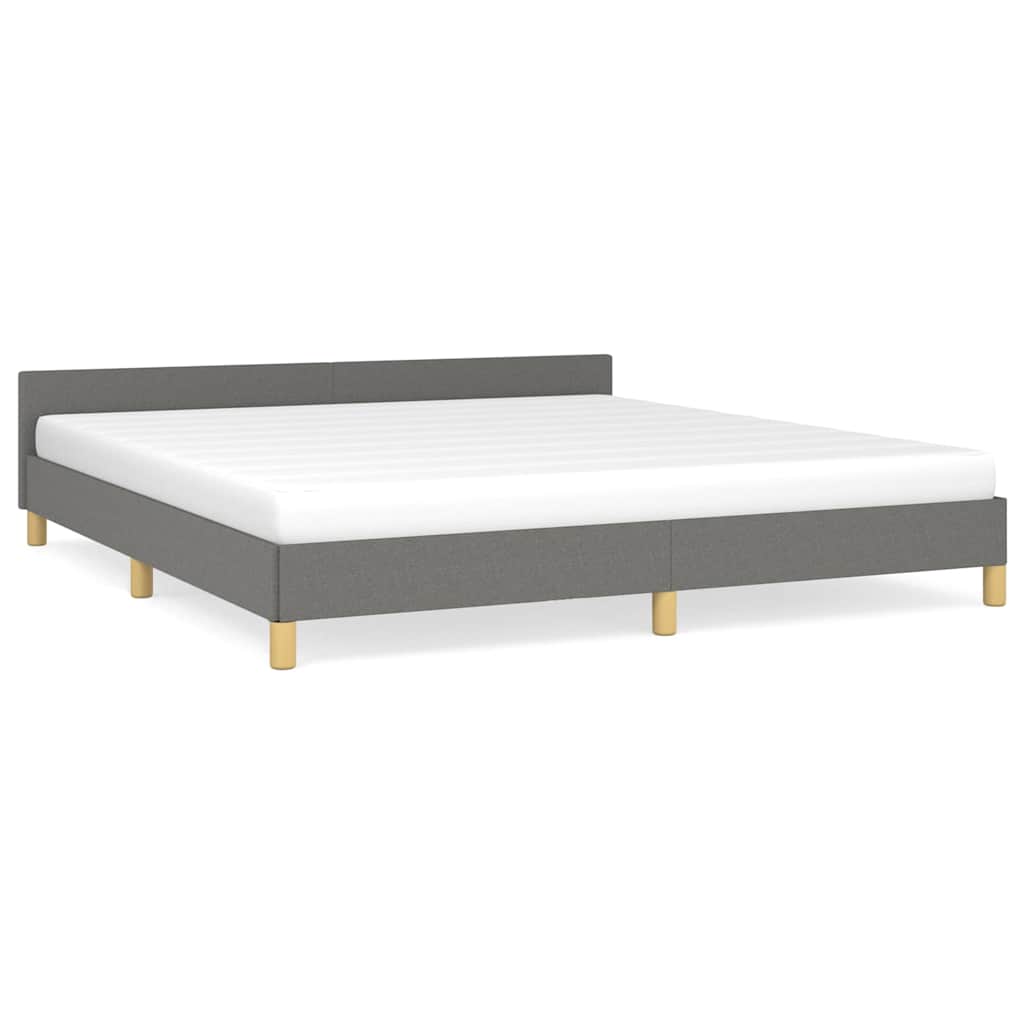 Giroletto senza Materasso Grigio Scuro 180x200 cm Tessuto